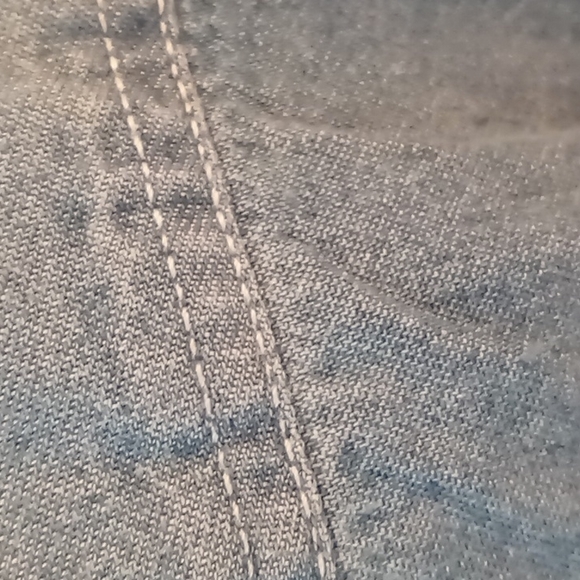 Basics Edition Men's Blue Denim Button Up 100% Cotton Shirt Sz XL - Picture 8 of 11